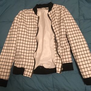 CHECKERED BOMBER JACKET